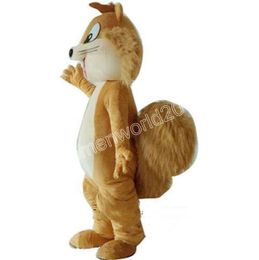 Halloween Squirrel Mascot Costume High Quality Cartoon Character Outfits Suit Unisex Adults Outfit Christmas Carnival fancy dress