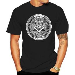 Men's T-Shirts Masonic, Illuminati Silver Coin Novus Ordo - Short Sleeve T-Shirt Ask-1 Design For Youth Middle-Age Old Age Tee Shirt