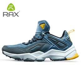 antislip rubber Canada - RAX Running Shoes MenWomen Outdoor Sport Shoes Breathable Lightweight Sneakers Air Mesh Upper Antislip Natural Rubber Outsole 220606