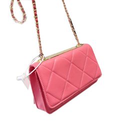 2022Ssw France Womens Trendy Bags Classic Mini Flap Lambskin Wallet With Gold Metal Matelasse Chain Crossbody Card Holder Multi Pochette Designer Handbags 19CM