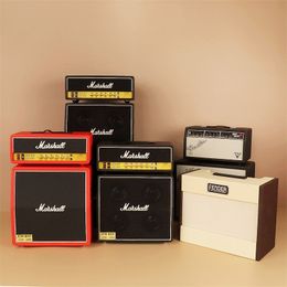 Miniature Amplifier Mini Amp Box Musical Instrument Loudspeaker for Dollhouse Music Room Decoration for Action Figures 220711