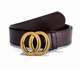 Men Designer Belts Women Man Classic Casual Leather Black Brown Belt cinturones de Width 3.8cm With box