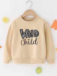 Pullover für Kleinkinder und Jungen mit Zebrastreifen und Buchstabengrafik SHE