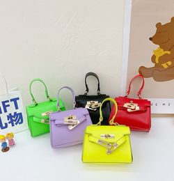 Fashion mini lipstick handbag high quality children shoulder bags candy Colour kids coin purse