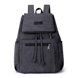 Backpack Vintage Canvas Women Men Backpacks Breathable Durable Shoulder Bags Adjustable Schoolbag For Business Sports TravelBackpack