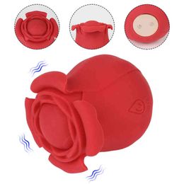 -10 velocità cinese a forma di rosa a forma di vibratore Massager Massager Sex Toys for Women Clitoris Stimolazione Merce intime Prodotti per adulti L220711