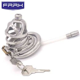 NXY Chastity Device Frrk 05 Fun Men's Hollow Creative Ring Lock with Catheter Anti Falling 0416