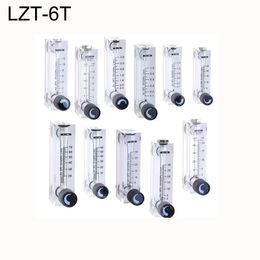 LZT-6T Panel Liquid Flowmeter Air Flow Meter Rotameter water 2-20LPH 4-40LPH 6-60LPH 10-100LPH 16-160LPH Gas 50ML-100L/min