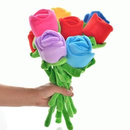 Plush Toy Sun Flower Rose Cartoon Curtain Flower Valentine's Day Bouquet Birthday Wedding Gifts C0629G02