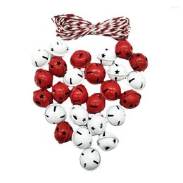Party Supplies Other Event & Christmas Bells Set Red White Bell Kit For Xmas Tree Hanging Decor DIY Craft Home Garden Wall Wreath Holiday