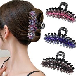 2022 Women Luxury Rhinestone Hair Claws Hair Crab Hairpins Ladies Large Size Ponytail Clips Fashion New Hair Accessories Gifts