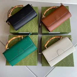 Bamboo handle flap Crossbody Designer Bags women handbags fashion chain envelope shoulder bag purse wallet