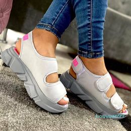 Fashion Dress Shoes Fashion Summer Women Sandals Casual Breathable Ladies Wedges Platform Sporty Style 2022