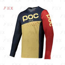 Men's T-Shirts Off Road ATV Racing T-Shirt 2022 AM RF Bicycle Cycling Bike Downhill Jersey Motorcycle Motocross AVIP POC MTBMen's