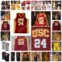 Mens Custom USC Trojans Stitched Basketball Jersey 12 Boubacar Coulibaly 13 Drew Peterson 15 Zach Brooker 21 Reese Dixon-Waters 1 Chevez Goodwin 30 Harrison Hornery