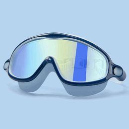 New Adjustable Swimming Glasses Anti-Fog UV Protect Children Waterproof Silicone Mirrored Swim Eyewear For 3-14 Years Children G220422