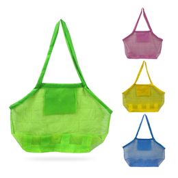 Toys Mesh Storage Bag Large Capacity Beach Bags Children's Sand Away Shell Collect Tote Quick Outside Tools Sundry Net Swimming Bag Organiser B8191