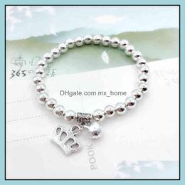 Chinese-Style Products 6Mm Variety Of Ethnic Style Imitation Sier Bracelet Scenic Spot Tourism Jewelry Abacus Beaded Drop Delivery 2021 Chin