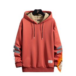 Men's Hoodies & Sweatshirts Men Cashmere Sweater Sweatshirt Hooded Plush Thickened Coat Wear Bottoming Winter Spring Autumn 2022