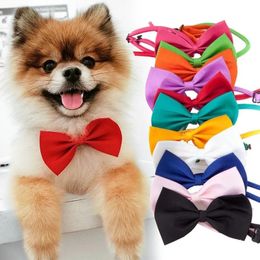 Dog Apparel Pet Dogs Bow Ties Collar Adjustable Cat Bows Ties Neck Small Medium Pets Grooming Accessories Dog GP0909