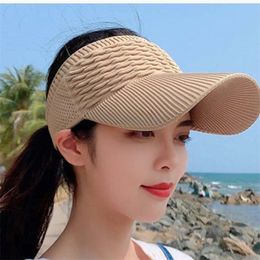 Style AllMatch Knitted Cotton Pure Empty Top Baseball Hat Outdoor Fashion Sports Mens Sunshade Tennis Cap S49 220627