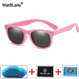 Kids Polarized Sunglasses Children Boys Girl Sun Glasses Silicone Safety UV400 Eyewear Baby Shades With Boxes 220705