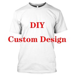 DIY Custom Design 3D Colour Print Men T Shirt Short Sleeve Harajuku Women Anime Tshirt Unisex Clothing Suppliers For Drop Shipper 220708
