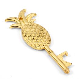 Creative Pineapple Shape Bottle Opener Metal Key Opener Corkscrew Hangable Multifunctional Kitchen Tool