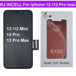 RJ Incell For iPhone 12 Pro Max 12 Mini LCD Display 3D Touch Screen Digitizer Assembly Replacement Parts