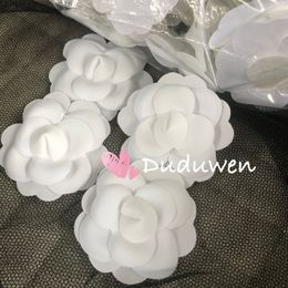 Camellia DIY Part: 5cm Self-Adhesive Flower Stick for C Boutique Packing - White Color, High-Quality & Versatile.