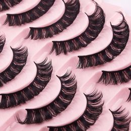 False Eyelashes 5/10Pairs Lashes DD Curl 8-23mm Russian 3D Mink Reusable Fluffy ExtensionsFalse