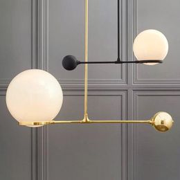 Pendant Lamps Nordic Postmodern Chandelier Quality Glass Light Fixture Modern Simple Round Lamp Living Room Dining RoomPendant