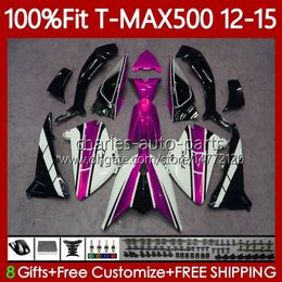 OEM Bodywork For YAMAHA TMAX MAX 500 MAX-500 TMAX-500 2012 2013 2014 2015 Fairings 113No.98 T MAX500 T-MAX500 12-15 TMAX500 12 13 14 15 Rose white Injection Mould Body