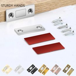 Sublimation Strong Magnetic Kitchen Cabinet Door Closer Sliding Doors Ultra-Thin Invisible Touch Bead Cupboard Door Suction Drawer Hardware