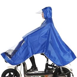 Bicycle Raincoat Bike Raincoat Motorcycle Raincoat With Rain Mask Waterproof Rain Women Men Poncho Adults Breathable Rainwear 201202