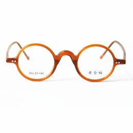 Fashion Sunglasses Frames Small Round High Quality Retro Acetate Glasses Creative Men Women Prescription Eyeglasses Frame MyopiaFashion