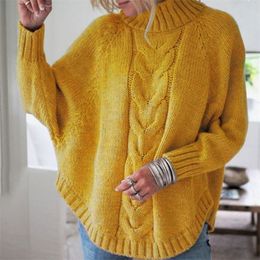 Women Top Harajuku Chic Sweater Autumn Office Lady Batwing Sleeve Yellow Sweater Jumpers Candy Colour Loose Sweaters Twisted Pull 220817