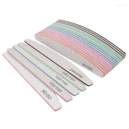 Nail Files 3/5/10Pcs Professional File Buffer Polisher Accesorios Boat Polishing Sanding Buffing 80/100/150/180 Manicure Care ToolsNail Prud