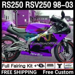 Fairings and Tank cover For Aprilia RSV RS 250 RSV-250 RS-250 RSV250 98-03 4DH.133 RS250 RR RS250R 98 99 00 01 02 03 RSV250RR 1998 1999 2000 2001 2002 2003 Body dark purple