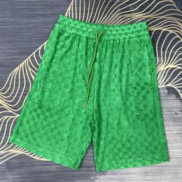 Mens Shorts pants Summer Designers Casual Sports 2022 Fashion Quick Drying Men Beach Pants Black and green Jacquard Sweatpants