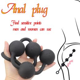 Huge Anal Pull Bead Butt Plug Dildo Adult Products sexy Toy For Women Men Masturbators Vaginal Ball Sleep Dilator