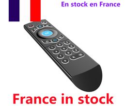 France in stock 10pcs lot G21 PRO Keyboard Air Mouse combos Voice Remote Control 2.4G Wireless with IR for Android TV Box T95 X96 H96 HK1