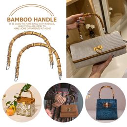 Bag Parts & Accessories 2pcs U Shaped Bamboo Purse Bags Handle For Handcrafted Women Handbags DIY Tote Purses Replacement Making OrnamentBag