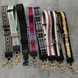 5cm Wide Leather Shoulder Straps with Wide Printing Letters - camera bag strap purse