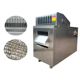 Automatic Chicken Rack Cutting Machine Chicken Nuggets Frozen Meat Ribs Beef Fresh Fish Duck Electric Cube Dicer