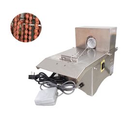 Electric Sausage Binding Machine Hot Dog Tying Machine Sausage Knotter Sausage Knotting Binding Linker Machine