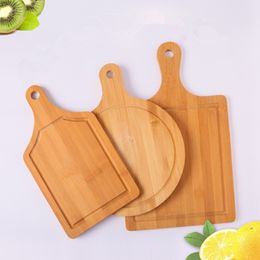 Blocks Knives Accessories Kitchen Dining Bar Garden Drop Delivery 2021 20Pcs Bamboo Kitchen Chopping Block Wood Home Cutting Board