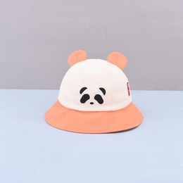 Berets Cotton Cartoon Panda Bucket Hat Fisherman Outdoor Travel Sun Cap Hats For Child Boy And Girl 14
