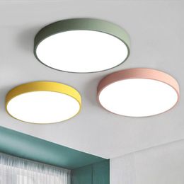 Pendant Lamps Ceiling Lamp 12W 18W Modern Acryl Alloy Round Thin LED Light Lights Lighting For Foyer BedroomPendant