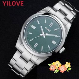 Top Round Dials Glass Mirror Watch Automatic Mechanical Mens Gift Clock Stainless Steel Strap Case Scratch Resistant Luminous Layer Waterproof Wristwatches